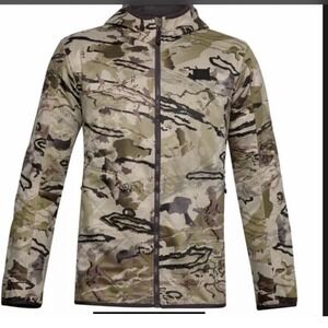 Under Armour Brow Tine CGI Camo Hooded Jacket Men's Size Small New With Tags